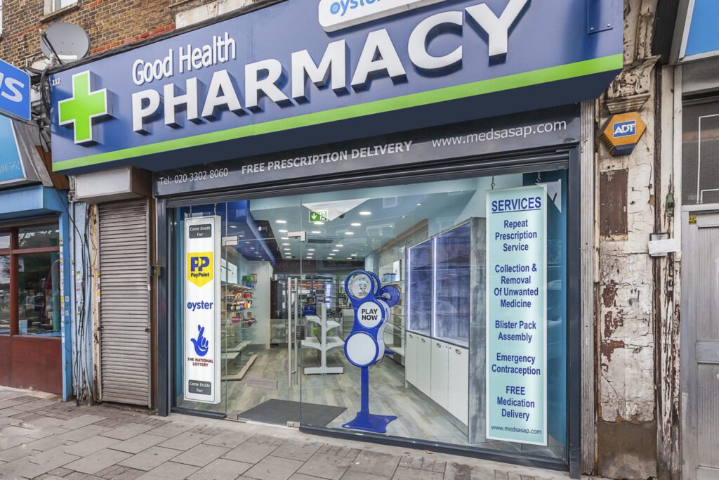 pharmacy signage design good health pharmacy 1800x1200